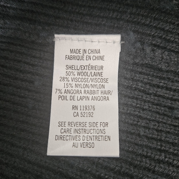 Helmut Lang Green Rib Knit Wool/Angora Blend Sweater Size P - Picture 7 of 10